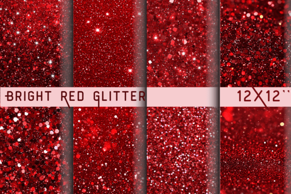 Download Bright Red Glitter Background - Bright Collection