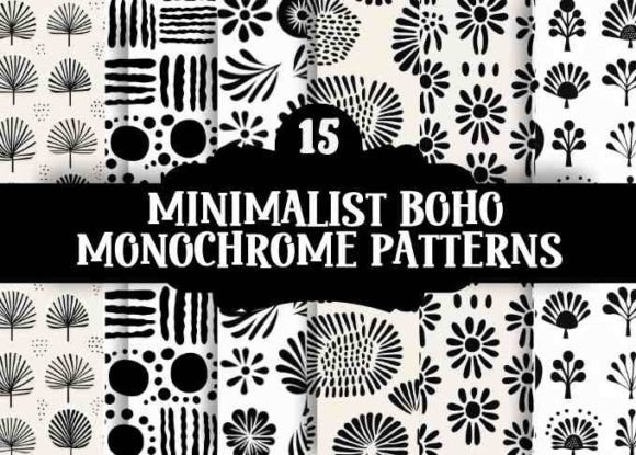 Download Minimalist Boho Monochrome Patterns - Minimalist Collection