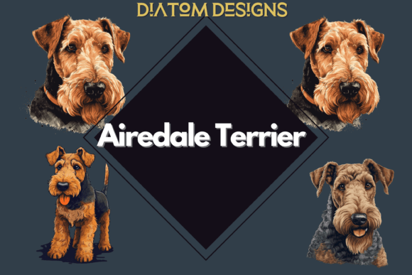 Download Airedale Terrier Digital Illustrations - Digital illustrations Collection