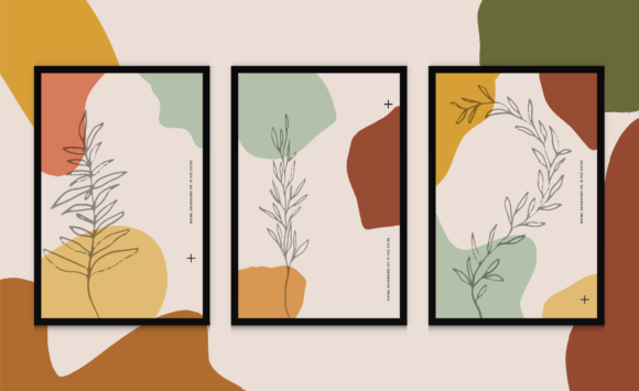 Download Minimalist Fluid Botanical Background - Minimalist Collection
