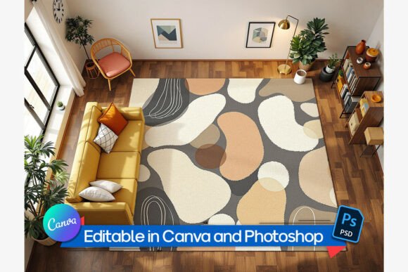 Download Editable Large Rug Mockup - Editable Collection
